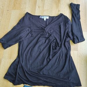 NWOT Jennifer Lopez cross over front long sleeve